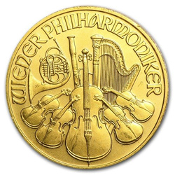 Vídeňský filharmonik 1/4 unce zlata 1990