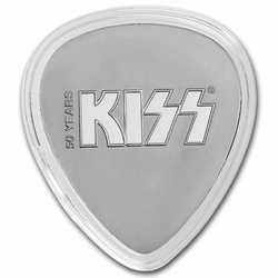 Niue: KISS 50th Anniversary 10 gram Silber 2023 Guitar Pick