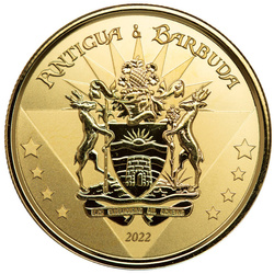Antigua & Barbuda: Coat of Arms 1 uncja Złota 2022
