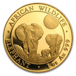 Somalia Elephant 1 oz Gold 2014