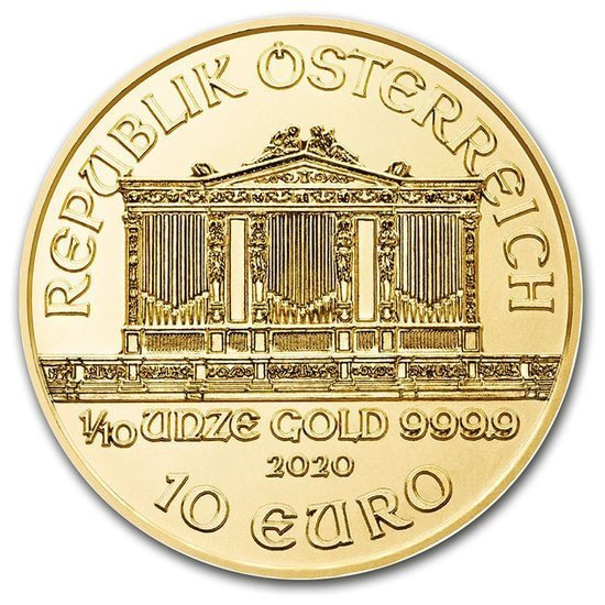 Wiedeński Filharmonik 1/10 uncji Złota 2020