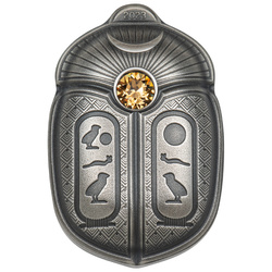Palau: Scarab - Cheops 1 oz Silver 2023 Ultra High Relief Antiqued Coin