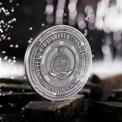 Niue: DC Comics - Batman Coloured 200 g Silver 2024 High Relief Antiqued Coin