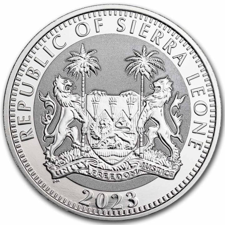 Sierra Leone: Egyptian Gods - Anubis 1 uncja Srebra 2023