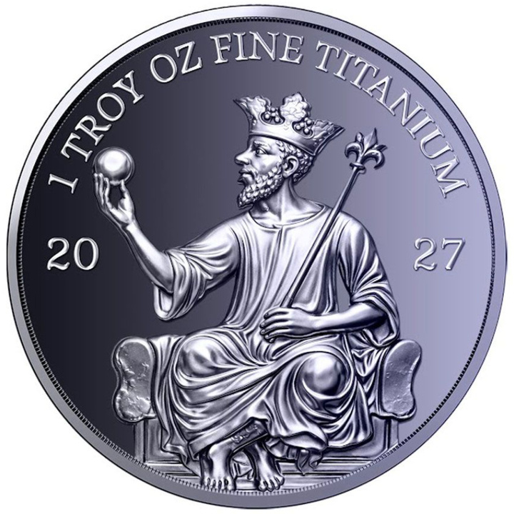 Titanová medaile Mansa Musa 1 unce titanu 2027
