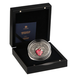 Niue: Essentia - COR coloured $5 Silver 2024 High Relief Antiqued Coin