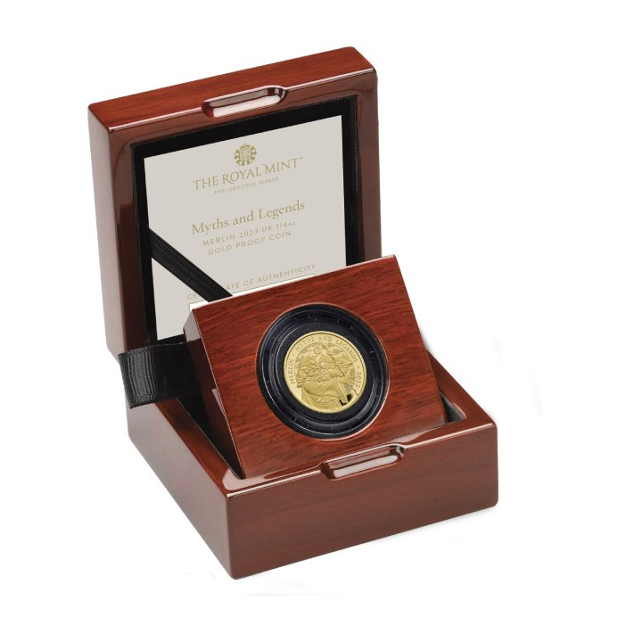 Myths & Legends: Merlin 1/4 uncji Złota 2023 Proof