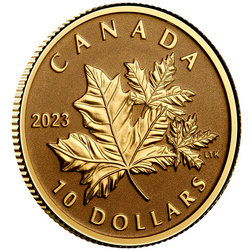 Canada : Feuille d'érable éternelle 10 Or 2023 Proof