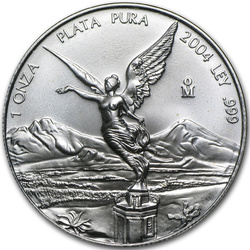 Libertad mexicana 1 oz Plata 2004