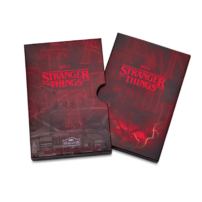 Münze aus Aluminiumbronze Stranger Things - Hawkins vergoldet $1 2026