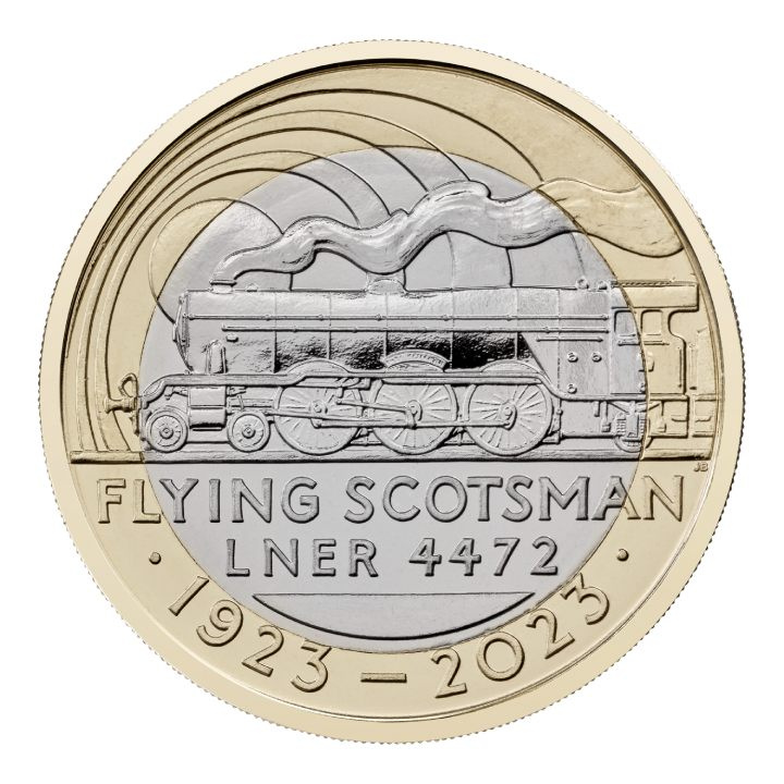The Centenary of the Flying Scotsman £2 Miedzionikiel 2023