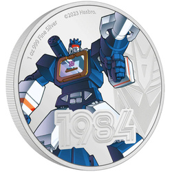 Niue: Transformers - Soundwave coloured 1 oz Silber 2023 Proof Coin