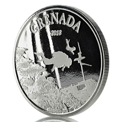 Granada: Paraíso del buceo 1 oz Plata 2018