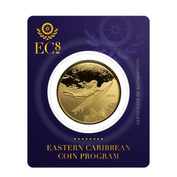 St. Kitts & Nevis: Underwater Surfer 1 oz Gold 2022