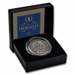 Niue: Heroes of Greek Mythology - Hercules 1 oz Silver 2023 Antiqued Coin