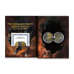 Set of Silver Medals Germania Beasts - Sleipnir Gilded 2 x 1 oz Silver 2026
