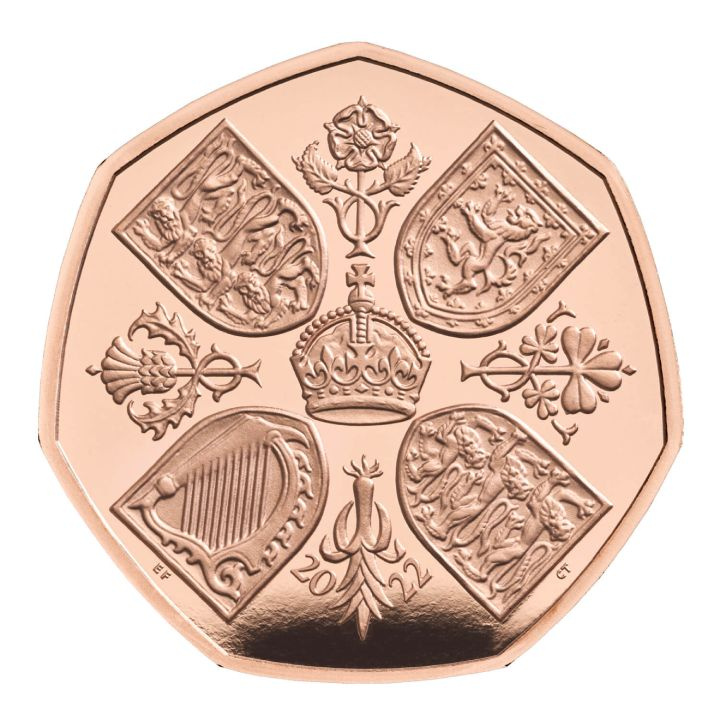 10 darabos készlet Her Majesty Queen Elizabeth arany 2022 Proof érmék