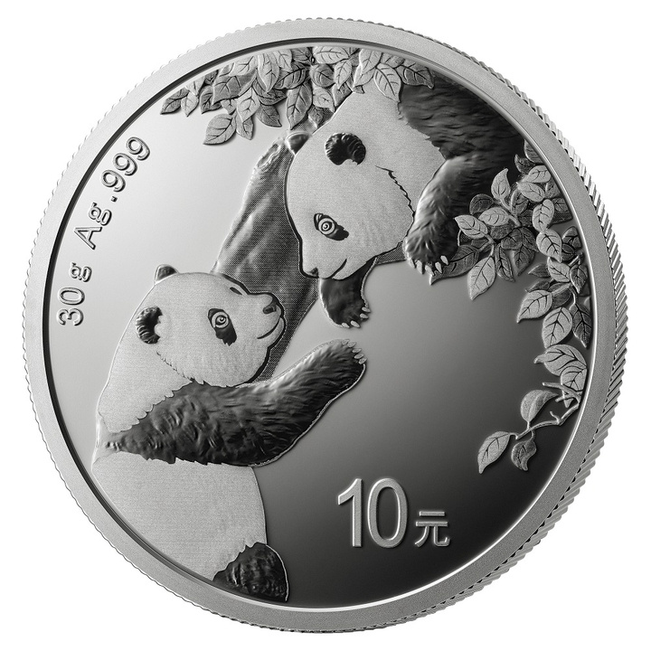Chińska Panda 30 gramów Srebra 2023