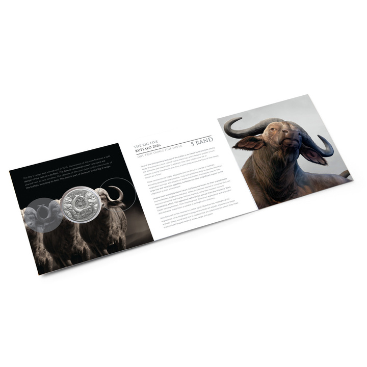 Srebrna Moneta Big Five III: Buffalo 1 uncja Srebra 2026 (w karcie)
