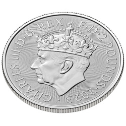 Couronnement Britannia 1 once d'argent 2023