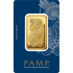 PAMP Lady Fortuna Veriscan 1 oz Gold Bar