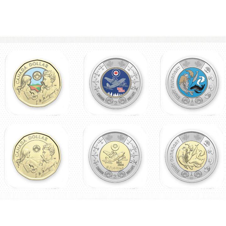 Set Canada: Annual Collection Book cu ediție specială 6 monede 2024