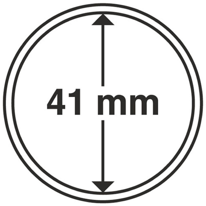 Leuchtturm - Capsulă din plastic pentru monedă 41 mm 100 bucăți
