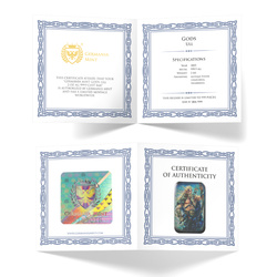 Germania Mint: Gods - Ull coloured 2 oz Silver 2025 Bar Antique Finish