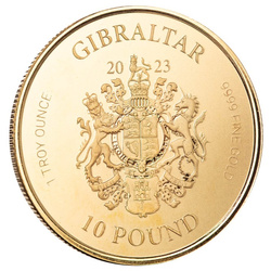 Gibraltar: Lady Justice 1 oz Gold 2023 Proof 