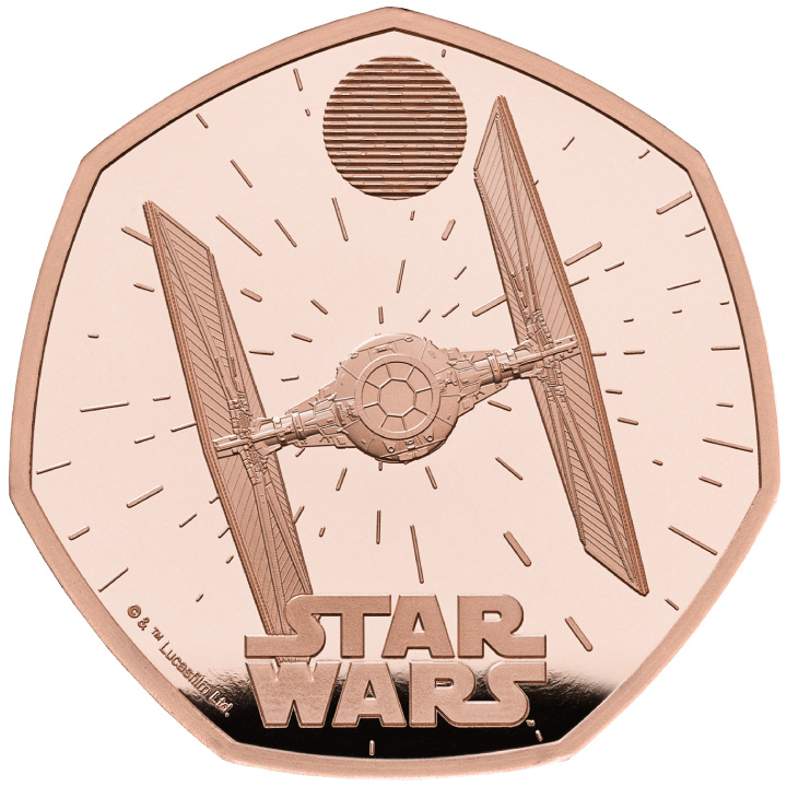Star Wars: TIE Fighter 50p Złoto 2024 Proof 