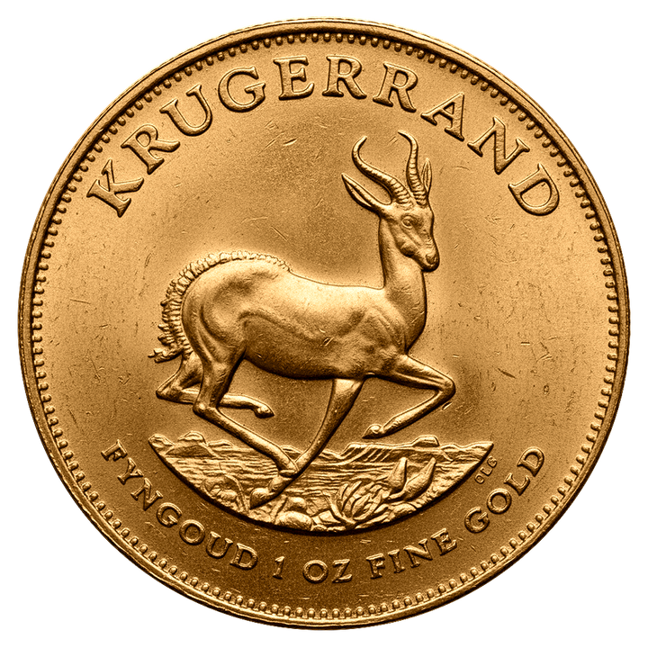 Krugerrand 1 once d'or Différentes années