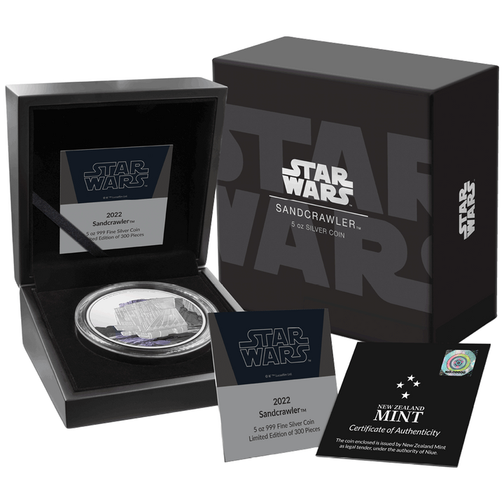 Niue: Star Wars - Sandcrawler color 5 oz Plata 2022 Proof
