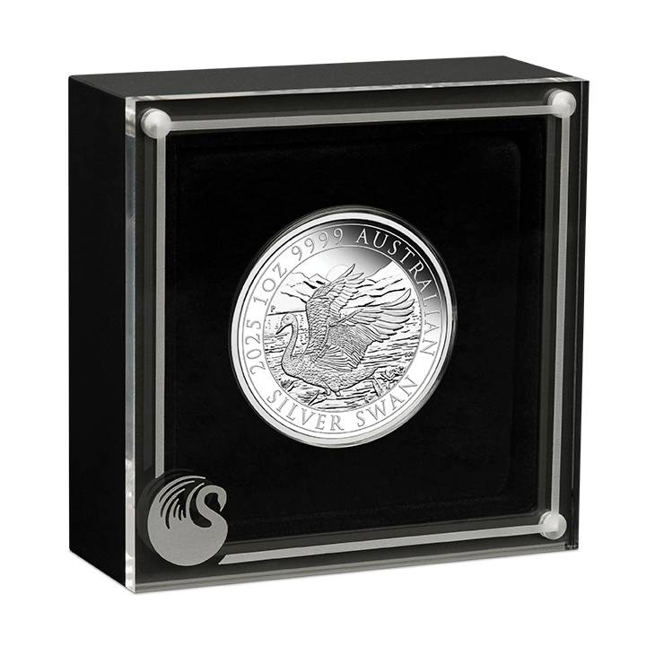 Łabędź 1 uncja Srebra 2025 Proof (Perth Money Expo Anda Special)