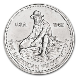 Prospector 1 oz Silver Round 1982