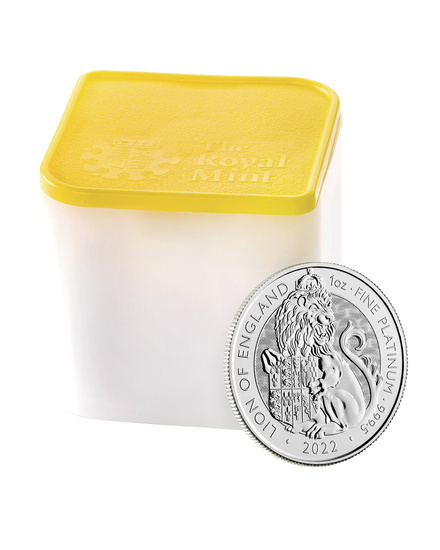 The Royal Tudor Beasts: Lion of England 1 oz Platin 2022