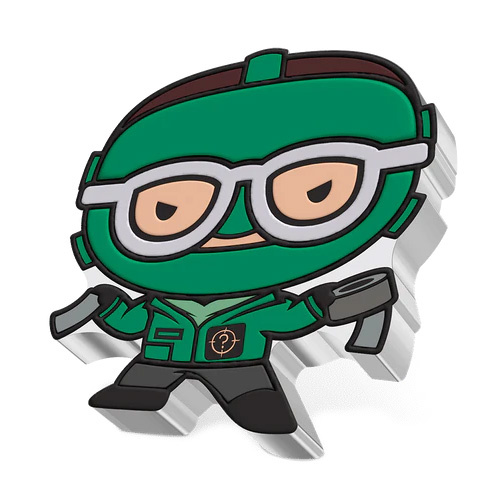 Riddler Chib Niue: The Batman – The Riddler Chibi Coin, colorized, 1 oz silver, 2022 ...