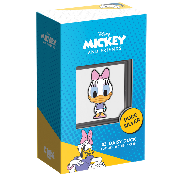 Niue: Disney – Daisy Chibi Coin Colorized 1 oz Silver 2021 Proof
