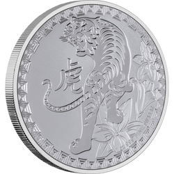 Niue: Year of the Tiger 1 oz Silver 2022