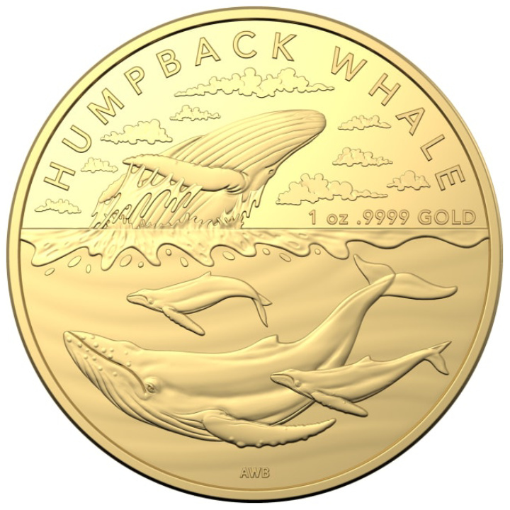 Territorio Antártico Australiano - Ballena Jorobada 1 oz Oro 2023