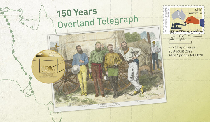 150th Anniversary of the Australian Overland Telegraph Bronze Aluminium 2022