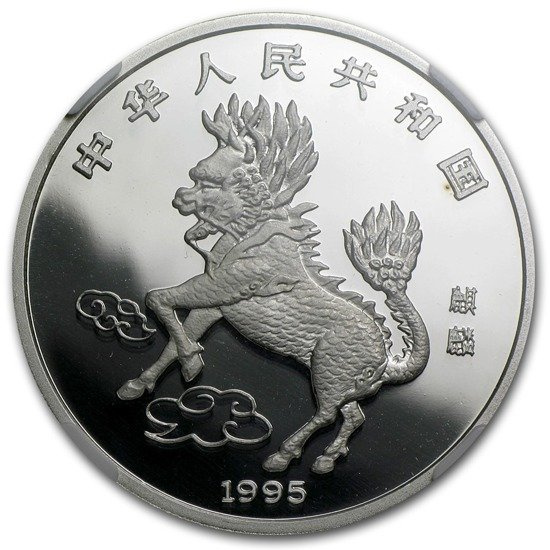 Licorne 1 once d'argent 1995 Proof