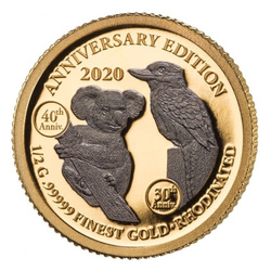 África: Edición Aniversario Proof 2020 – conjunto de 7 monedas de oro de 0,5 g