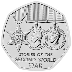 Stories of The Second World War 50p Cuproníquel 2025