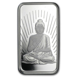 10 gramů stříbrný slitek Pamp Suisse Buddhismus