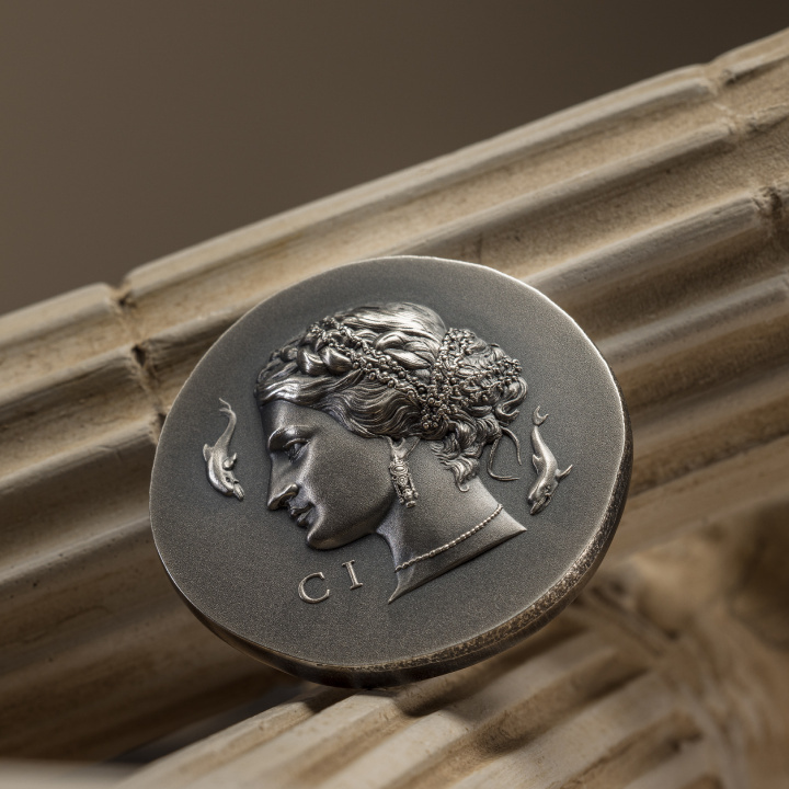 Cook Islands: Arethusa 1 oz Silber 2023 Ultra High Relief Antiqued Coin