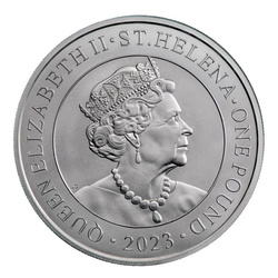 St Helena Modern Japanese Trade Dollar 1 oncia d'argento 2023