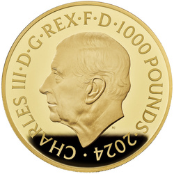 Royal Mint Lunar: Anno del Drago 1000 grammi d'oro 2024 Proof