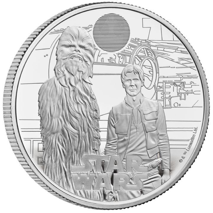 Star Wars: Han Solo and Chewbacca 1 oz Silber 2023 Proof