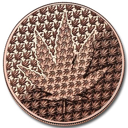 Cannabis Hidden Leaf 1 ounce of copper