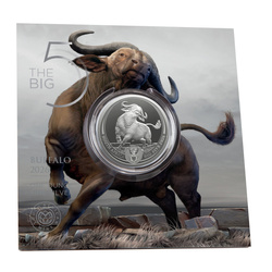 Srebrna Moneta Big Five III: Buffalo 1 uncja Srebra 2026 (w karcie)